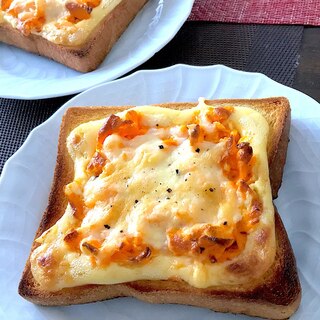 玉子チーズトースト☆朝食パンに